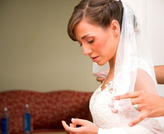 Trabajo de maquillaje y peluquería finalizado para novias en Valladolid