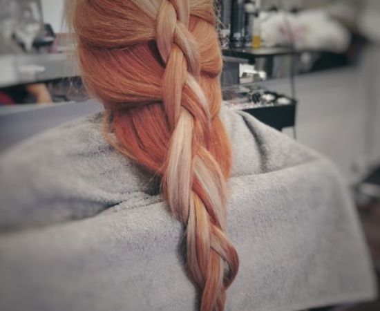 Trenza para peinado de novia en Valladolid