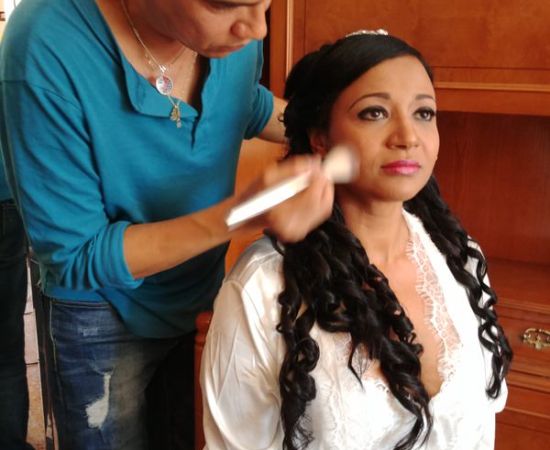 Retoque de maquillaje para novias en Valladolid
