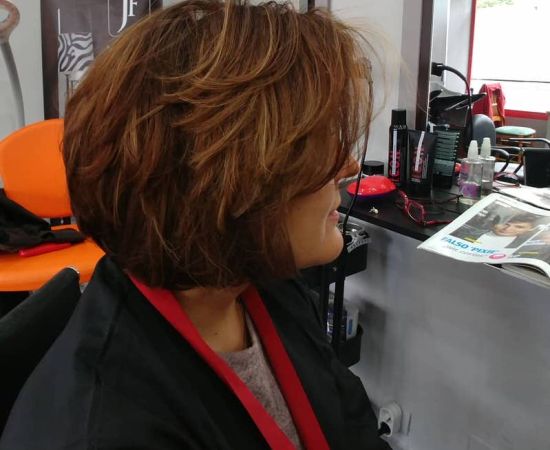 Peinado melena corta para novias en Valladolid