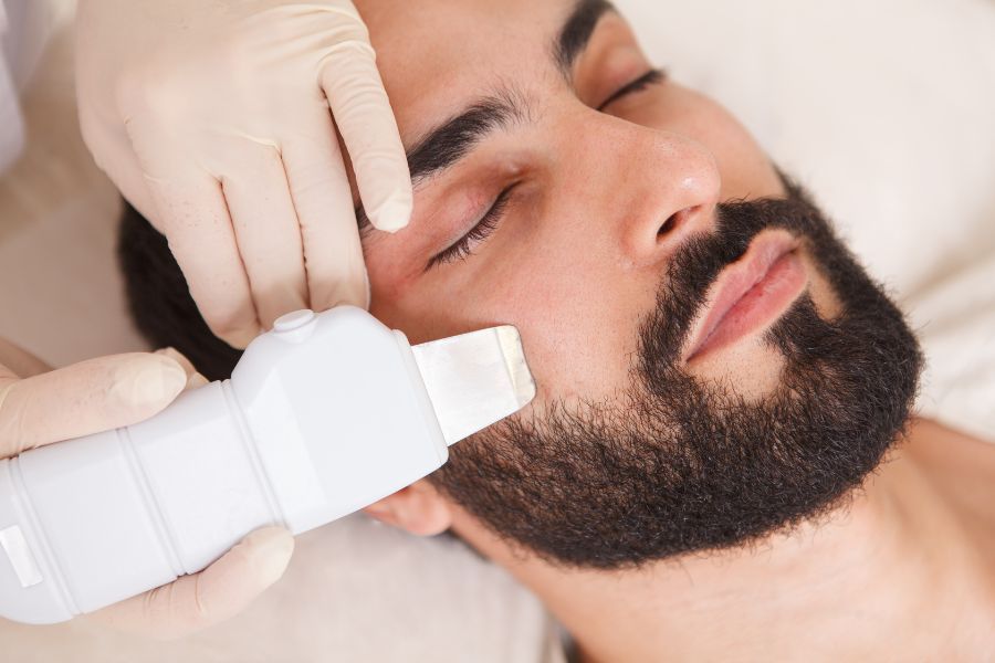 Limpieza facial para hombres